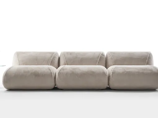 Divano lineare in tessuto Up Sofa di Rosini Divani